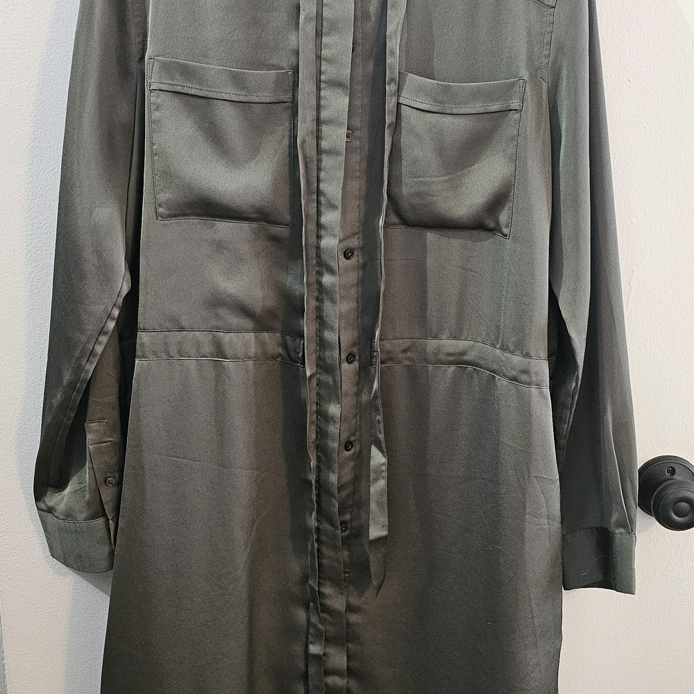 Banana Republic Long Sleeve Dress - Olive